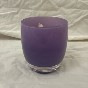 GLASSY BABY - Purple (Sweet Pea) Glass Candle Holder